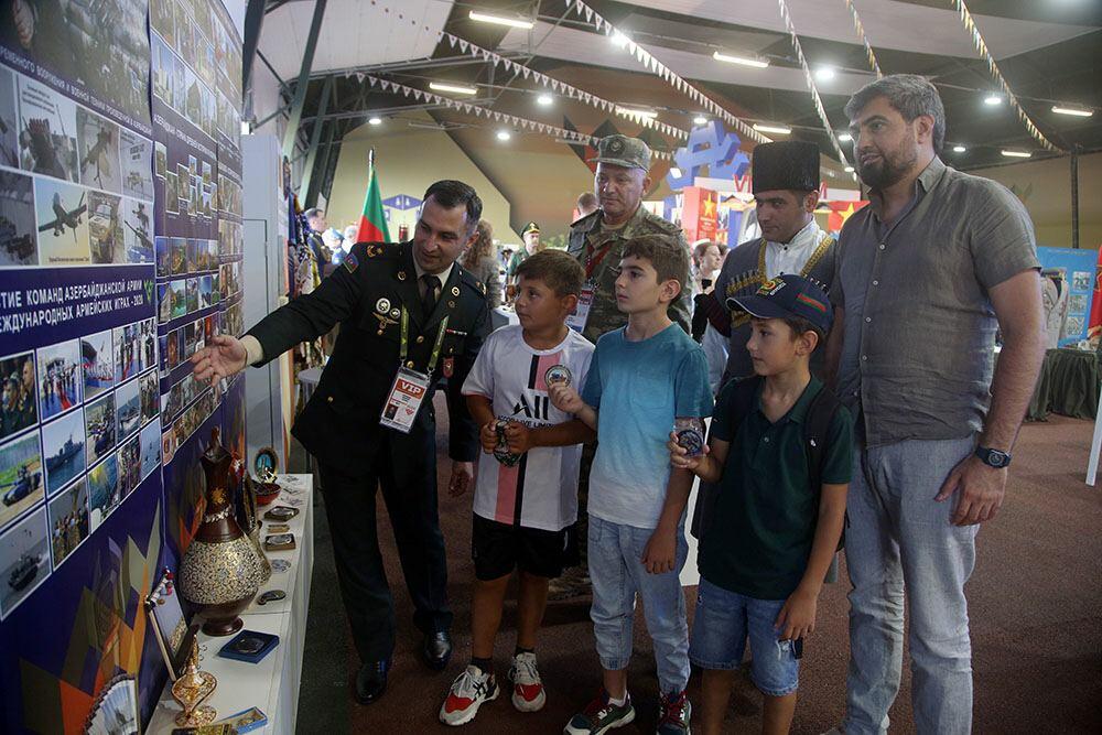 Азербайджанский павильон в рамках «Армейских международных игр-2022» вызывает большой интерес посетителей