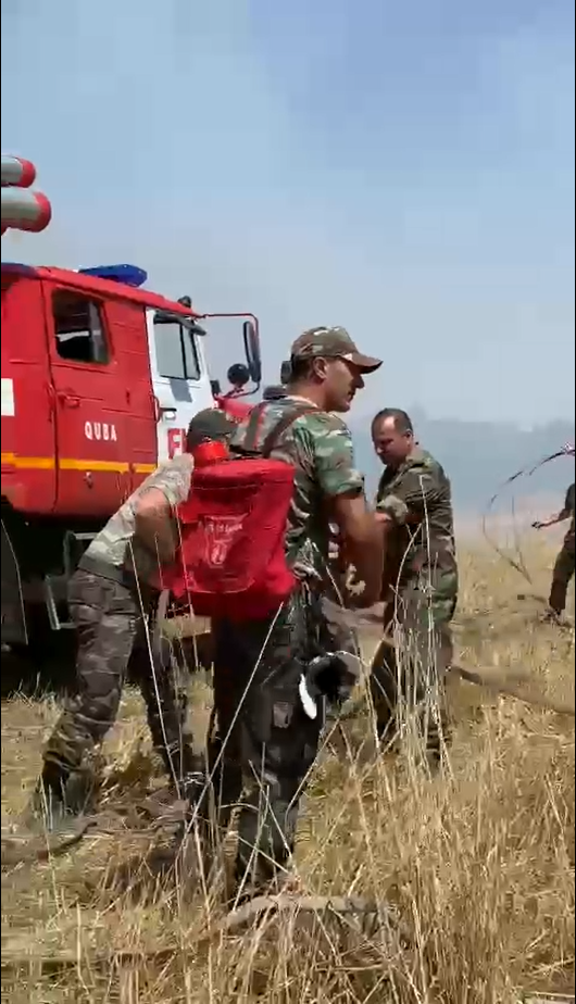 Для тушения лесных пожаров в Хачмаз прибыл пожарный поезд