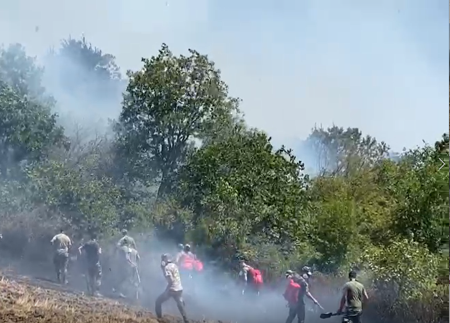 Для тушения лесных пожаров в Хачмаз прибыл пожарный поезд