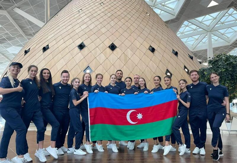 Сборная Азербайджана по художественной гимнастике отправилась на чемпионат мира