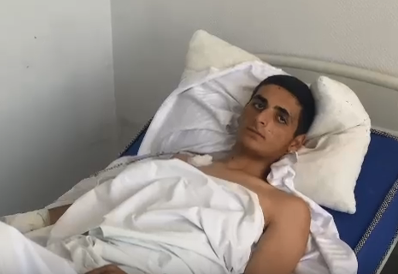Видеокадры армянина из больницы, спасенного азербайджанскими военнослужащими