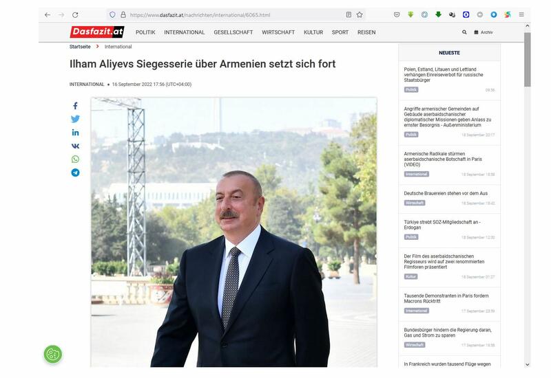 Президент Ильхам Алиев превзошёл Армению как на поле боя, так и на политической арене