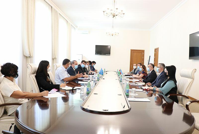 Теймур Мусаев провел встречу с делегацией ВОЗ