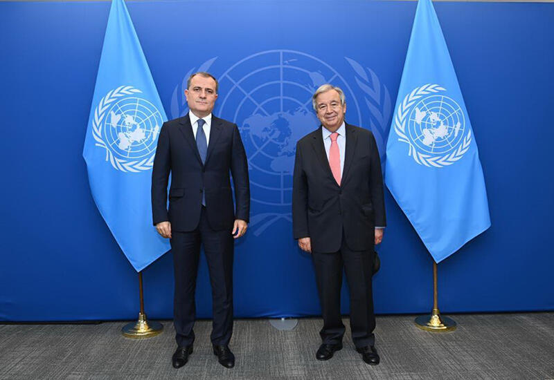 Джейхун Байрамов встретился с генеральным секретарем ООН