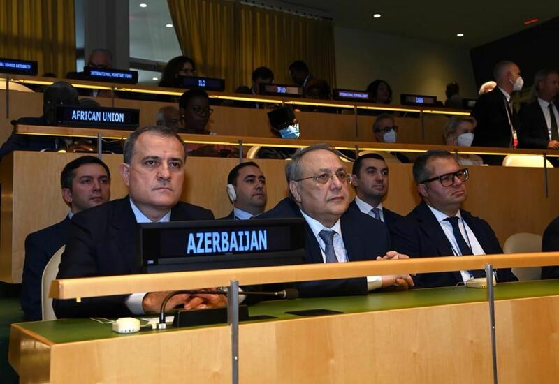 Джейхун Байрамов принимает участие в открытии 77-й сессии Генассамблеи ООН