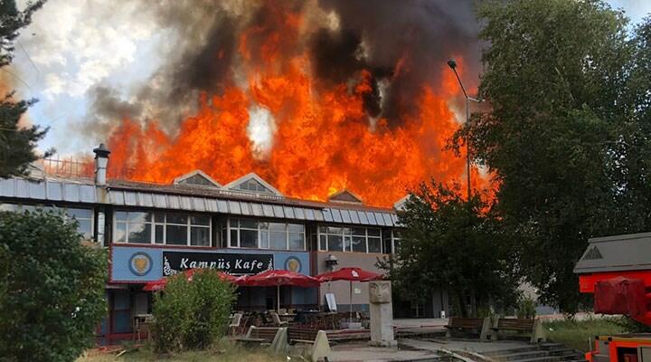Пожар в университете Турции
