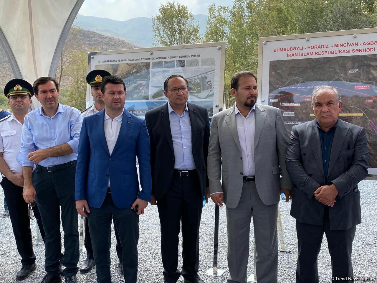 В Восточно-Зангезурском экономическом районе состоялась церемония закладки фундамента автомоста на границе с Ираном