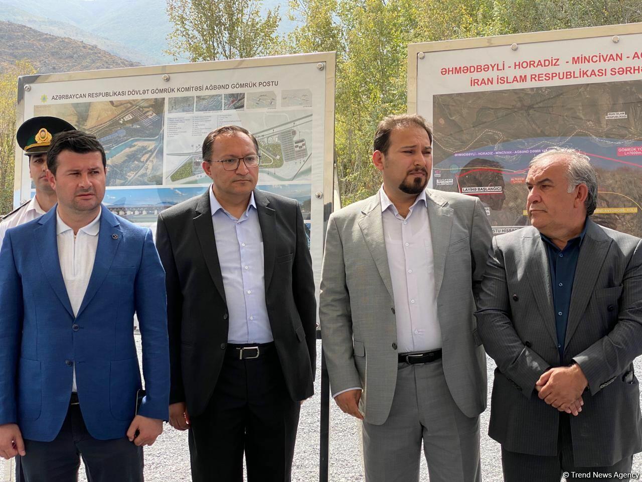В Восточно-Зангезурском экономическом районе состоялась церемония закладки фундамента автомоста на границе с Ираном
