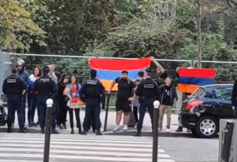 Армянская радикалы попыталась напасть на Азербайджанский культурный центр во Франции