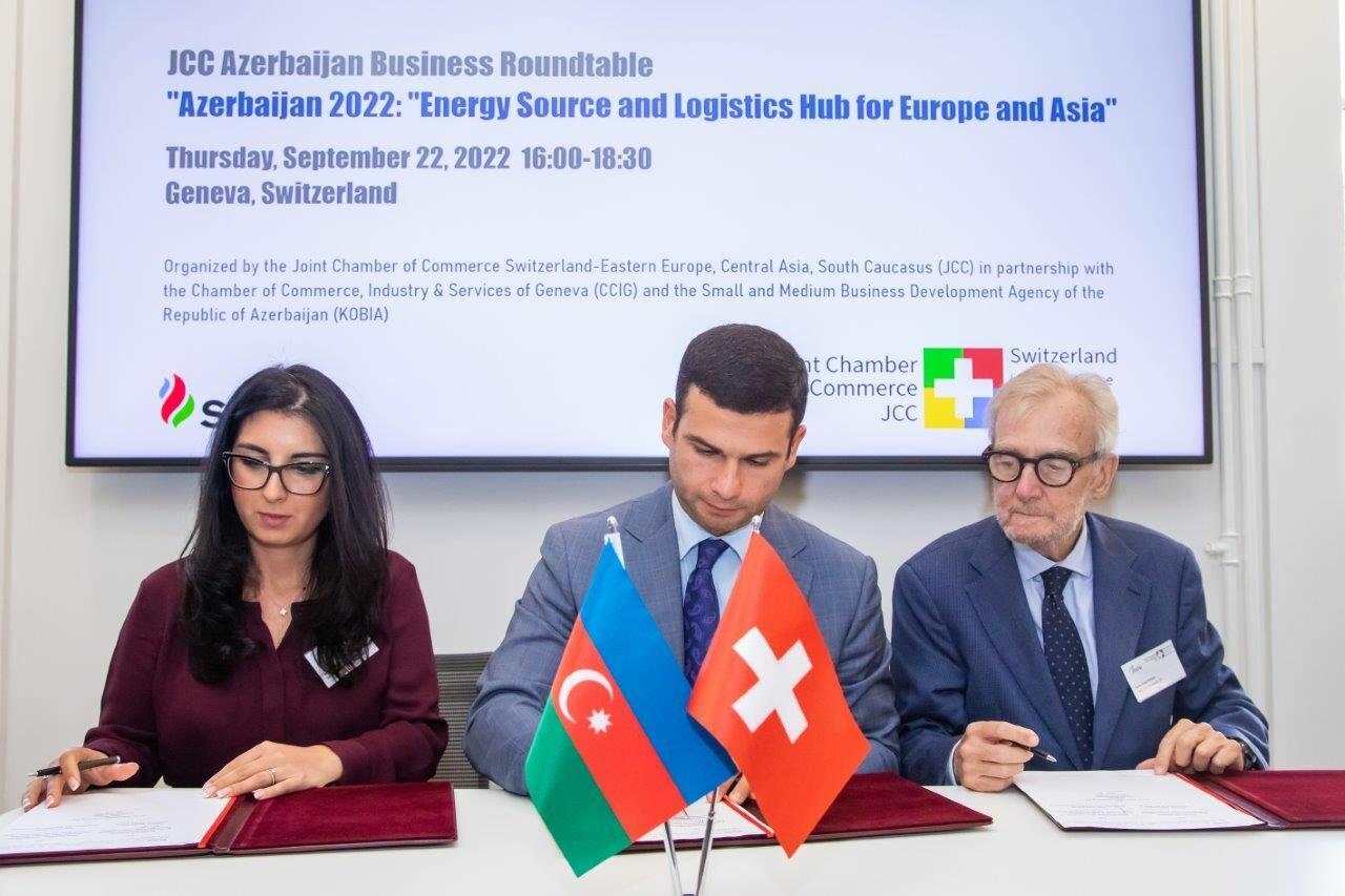 В Женеве состоялся круглый стол по логистике и энергетическому потенциалу Азербайджана