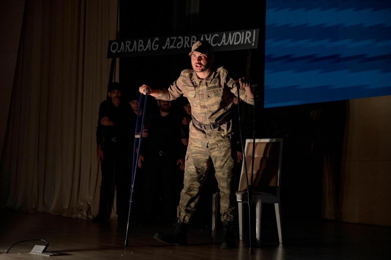 В Баку представлен спектакль "Добрая весть" о героях Карабахской войны