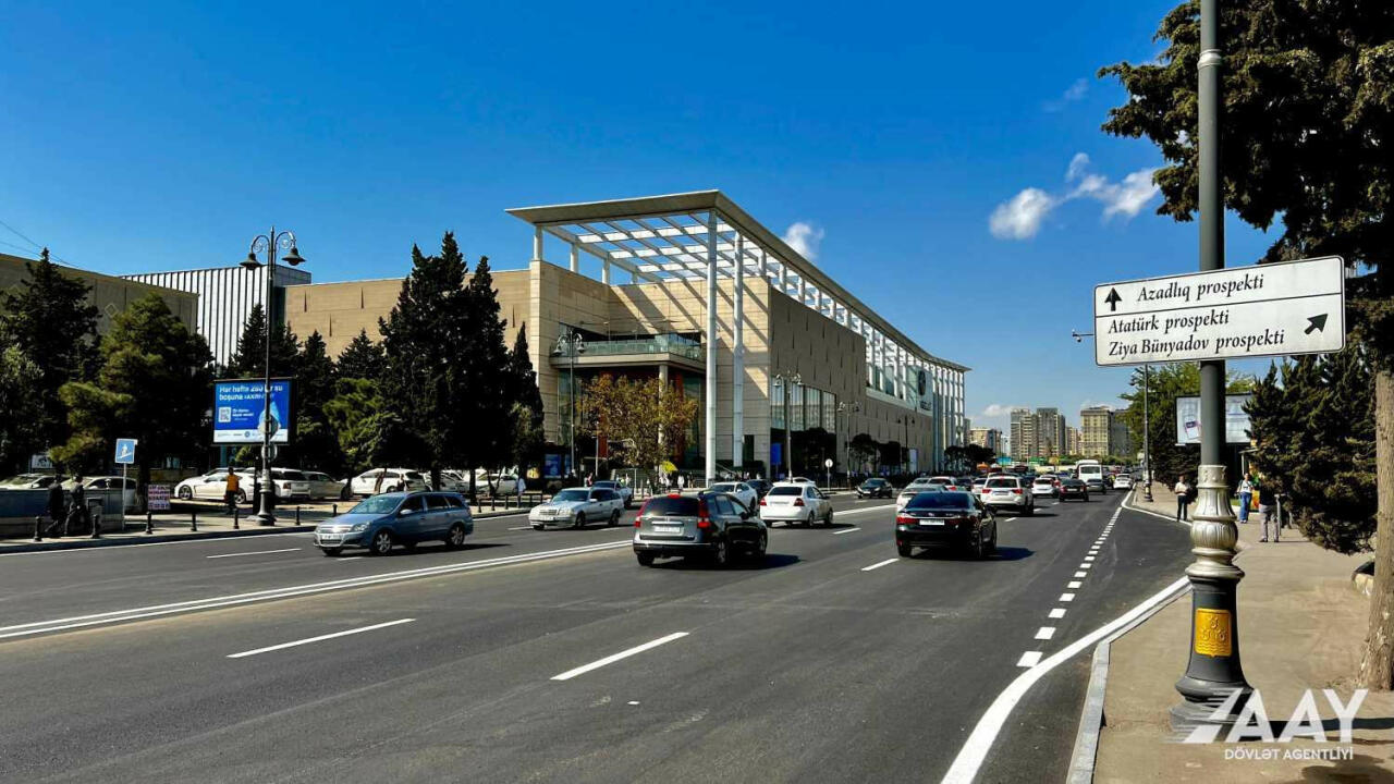 Завершены ремонтные работы на проспекте Фатали хана Хойского