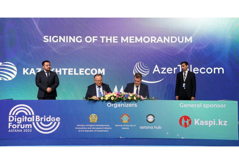 AzerTelecom» и «Казахтелеком» «подписали меморандум о стратегическом партнерстве по Транскаспийскому проекту