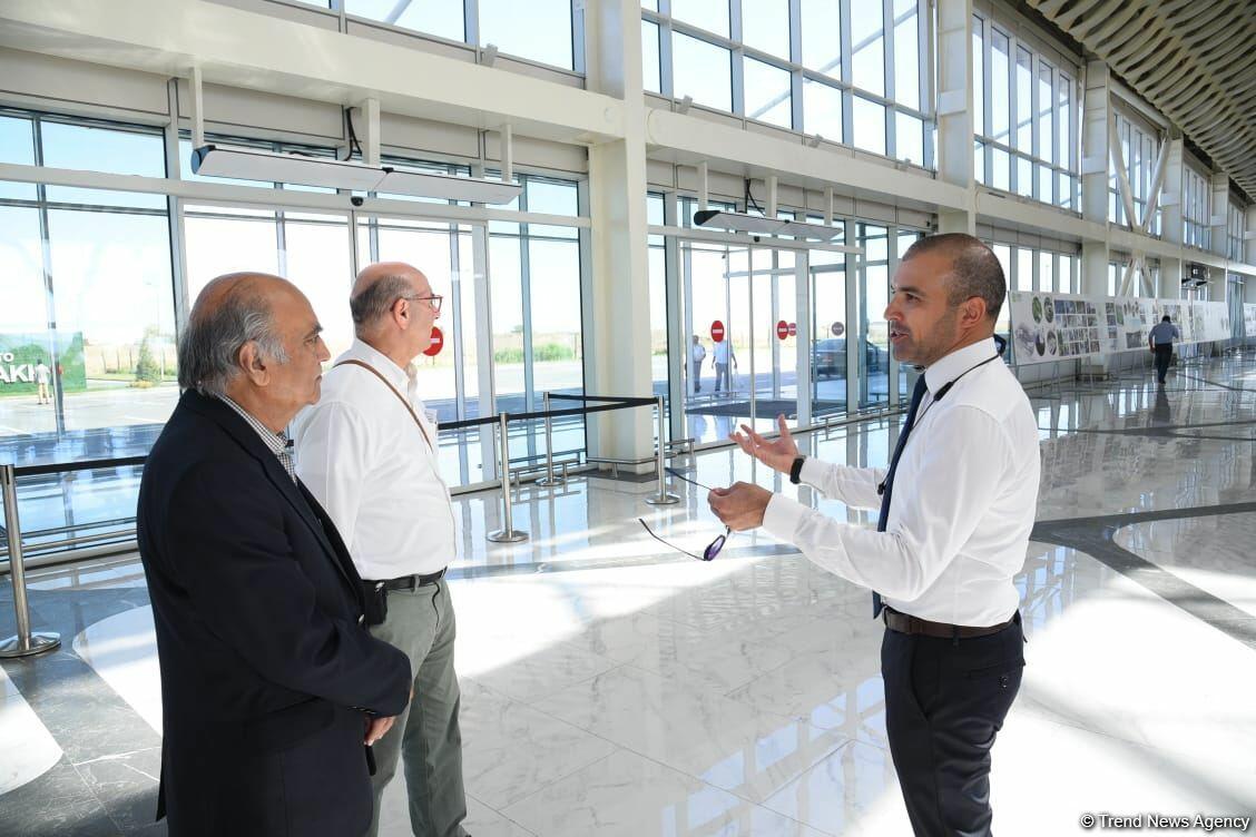 Участники I Форума мозговых центров Азербайджана ознакомились с Международным аэропортом Физули