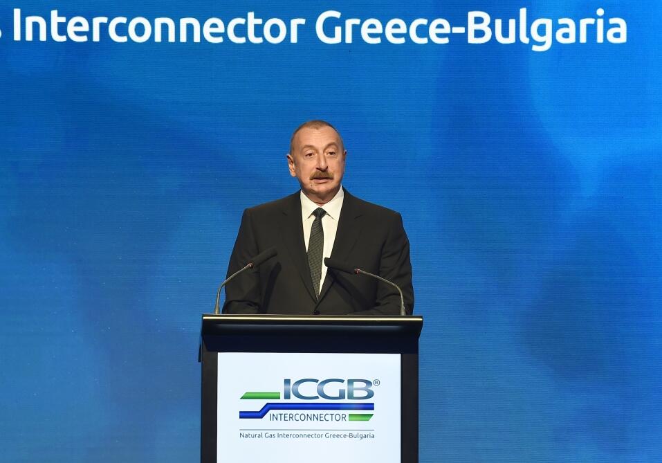 В Софии Президент Ильхам Алиев принял участие в церемонии открытия интерконнектора Греция-Болгария