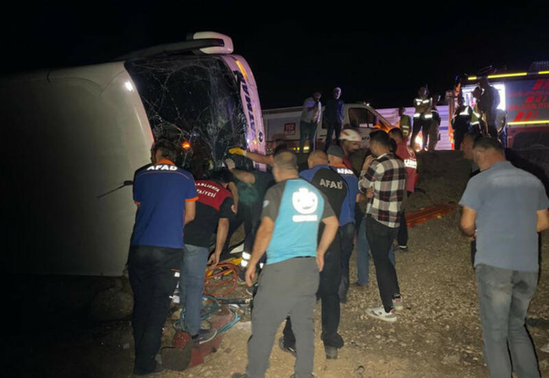 Страшная авария с участием автобуса в Турции