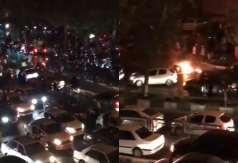 Парализовано движение на крупнейшей улице Тегерана