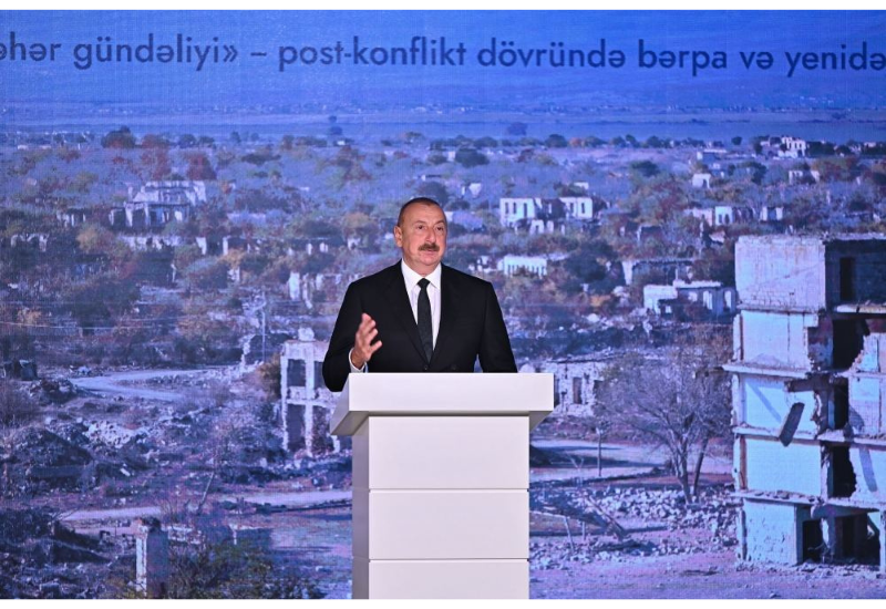 Президент Ильхам Алиев: Агдам был разрушен в годы оккупации, причем не во время первой карабахской войны, а после