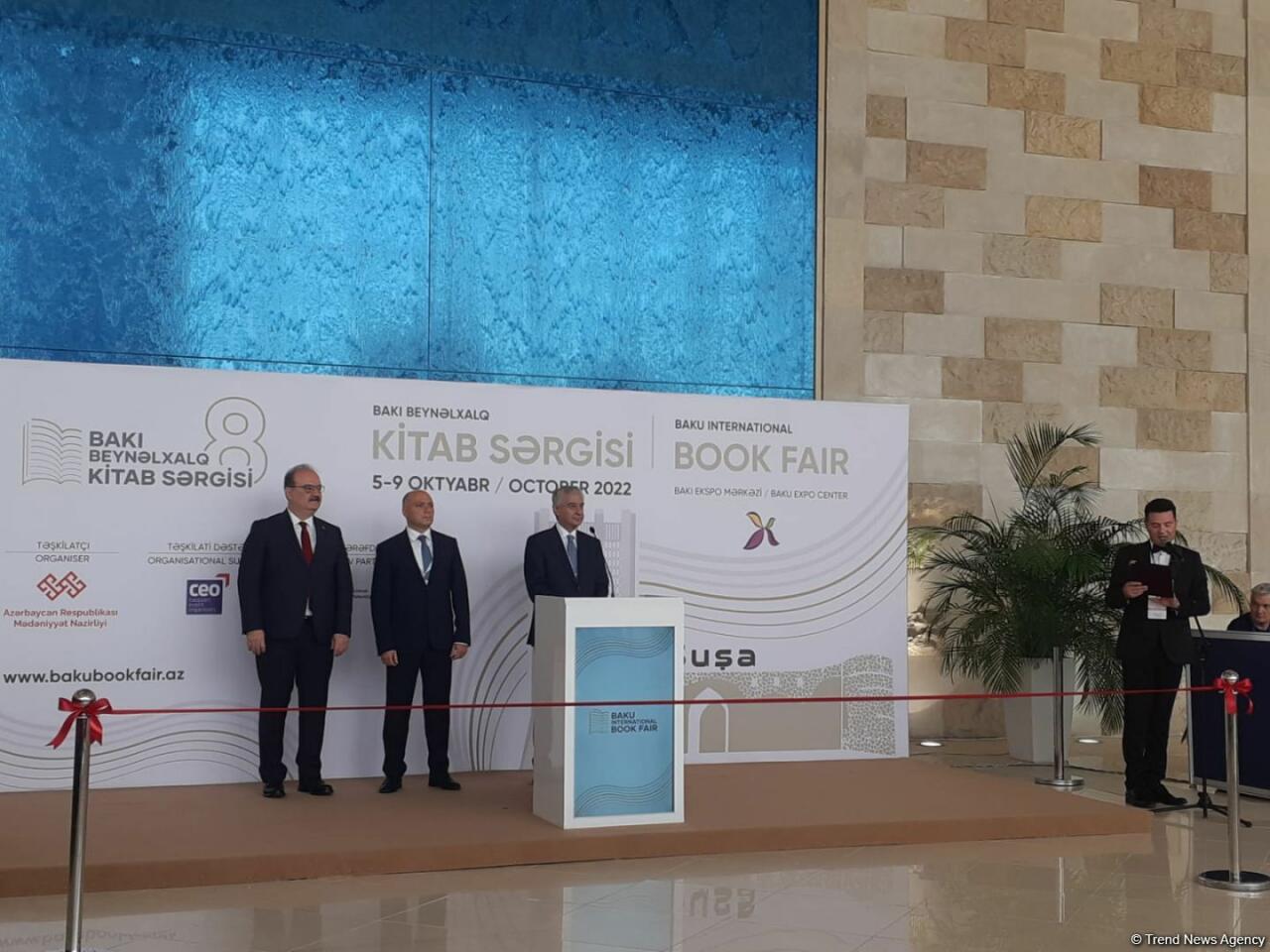 Состоялось открытие VIII Бакинской международной книжной выставки