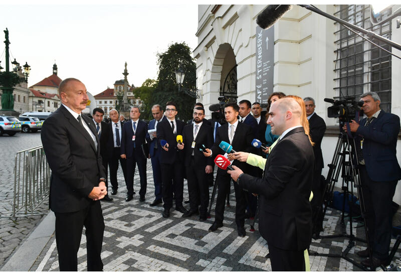 Президент Ильхам Алиев: Мы предложили, чтобы встретились также рабочие группы, которые займутся подготовкой текста мирного соглашения