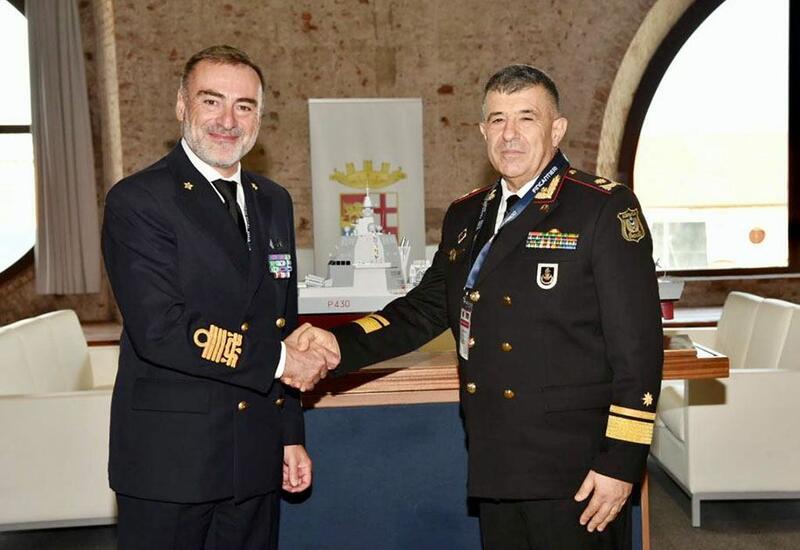Состоялась встреча командующих ВМС Азербайджана и Италии