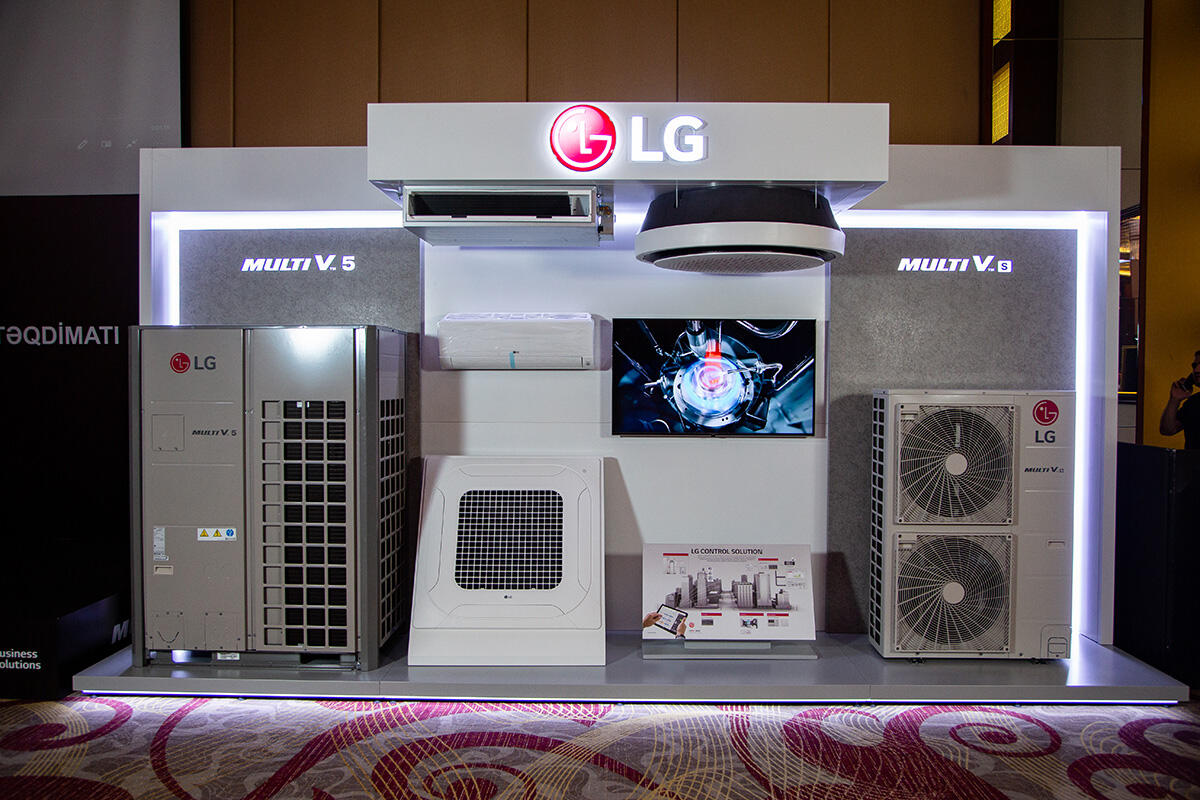 LG и SmartOn представили в Баку инновационную систему воздушного охлаждения Multi V 5