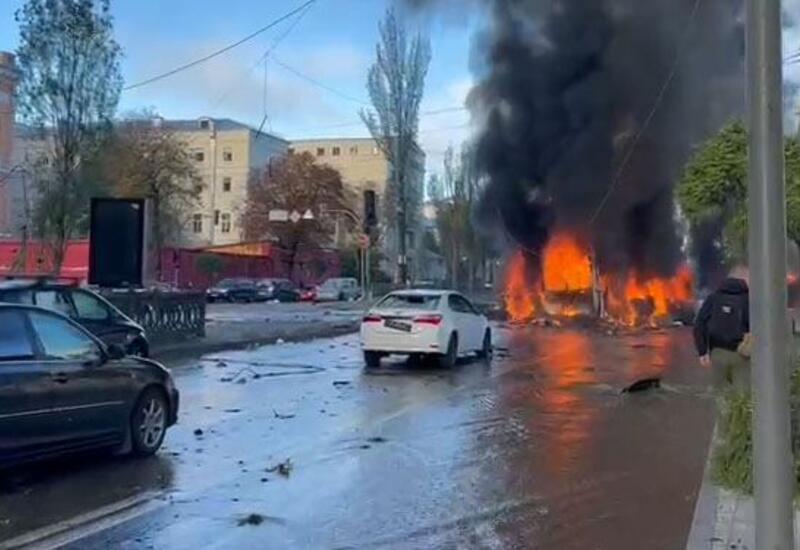 Киев взрывы видео