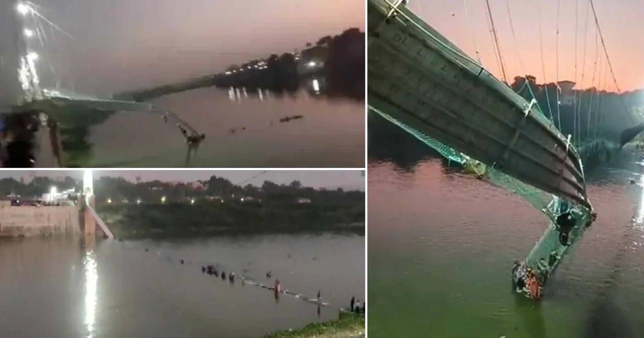 В Индии обрушился мост, на котором находились около 500 человек
