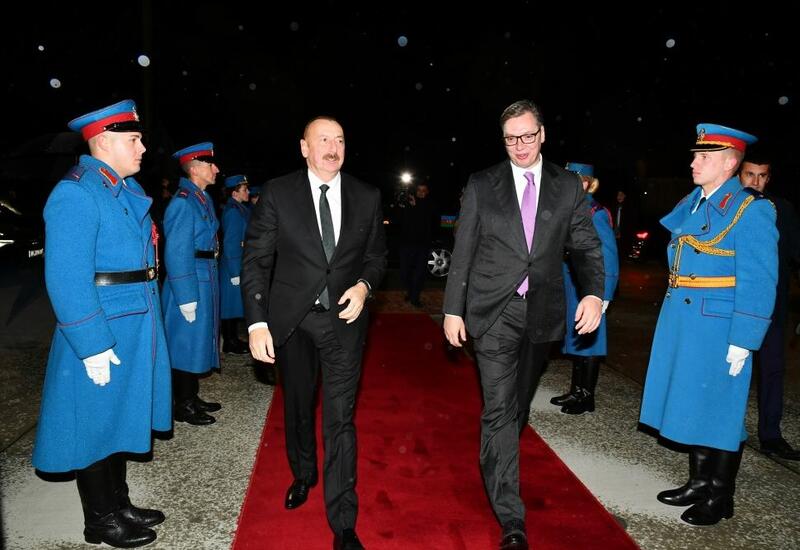 Завершился официальный визит Президента Азербайджана Ильхама Алиева в Сербию