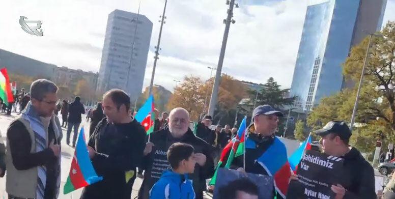 В Женеве прошла акция в поддержку азербайджанцев в Иране