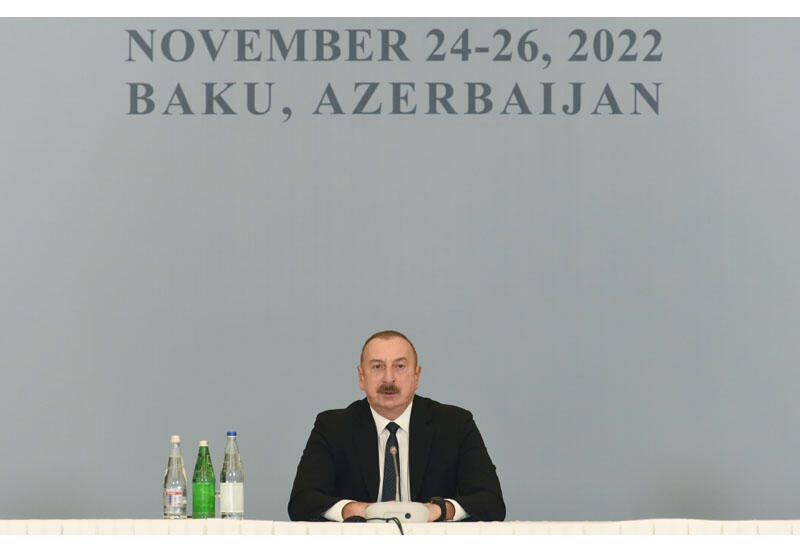Президент Ильхам Алиев: Международная конференция, посвященная Среднему коридору, поможет лучше понять реалии региона, планы Азербайджана
