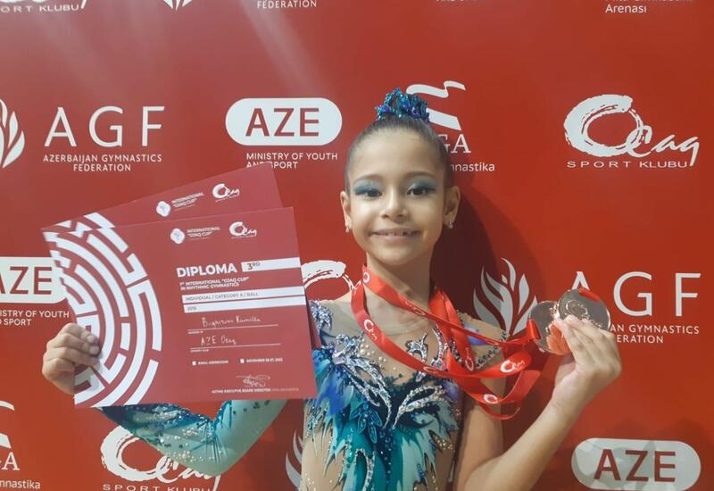 Участниц 1-го Международного кубка "Оджаг" объединяет большая любовь к художественной гимнастике