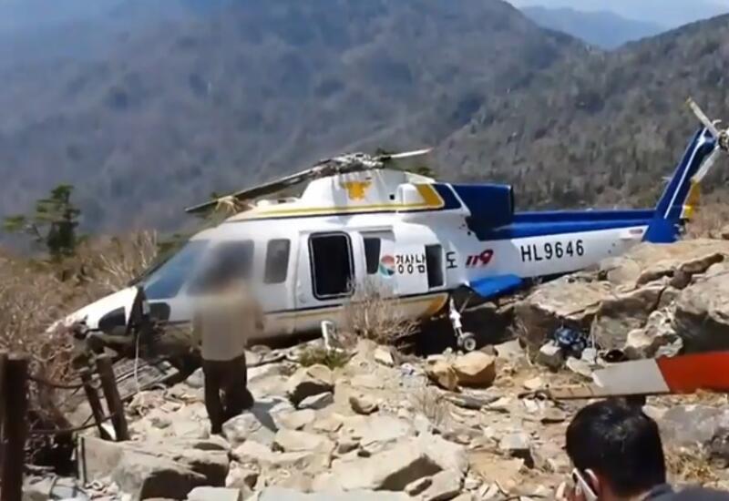 Крушение вертолета в Южной Корее привело к гибели членов экипажа