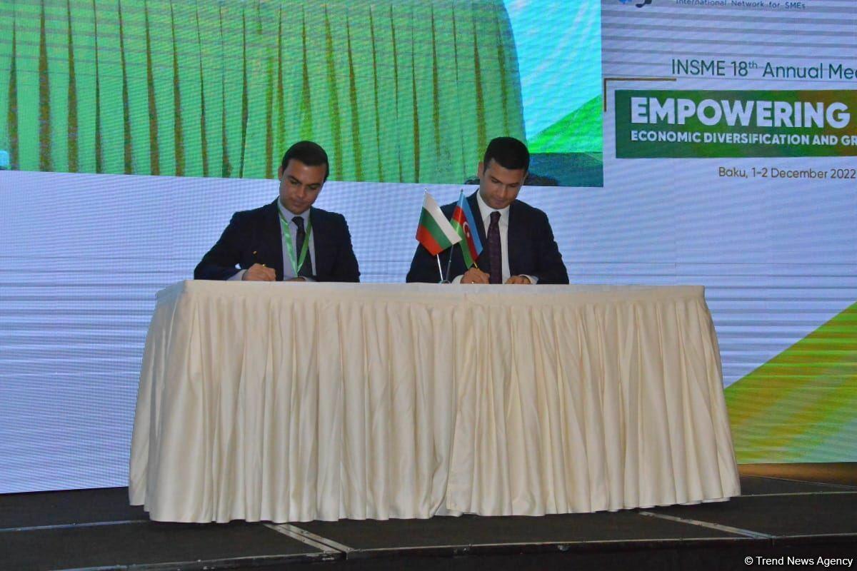 Агентства по развитию МСП Азербайджана и Болгарии подписали меморандум о взаимопонимании