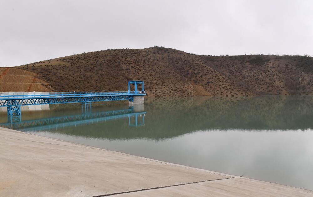 Президент Ильхам Алиев ввел в эксплуатацию установки по обеспечению оросительной водой земельного участка агропарка "Шеки-Огуз"