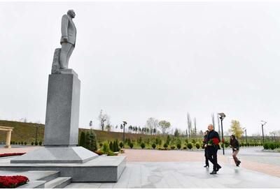 Президент Ильхам Алиев и Первая леди Мехрибан Алиева совершили поездку в Шекинский район - ФОТО - ВИДЕО