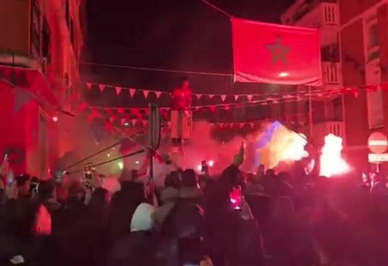 Мигранты разгромили Гаагу после победы Марокко в матче ЧМ-2022