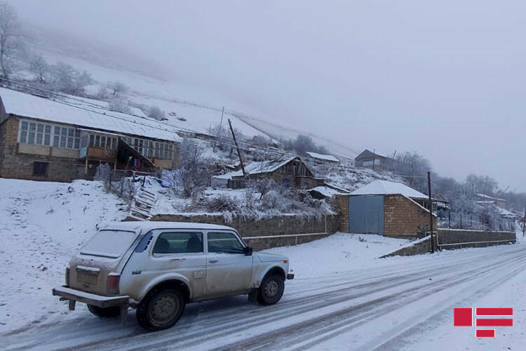 В этих районах Азербайджана выпал снег