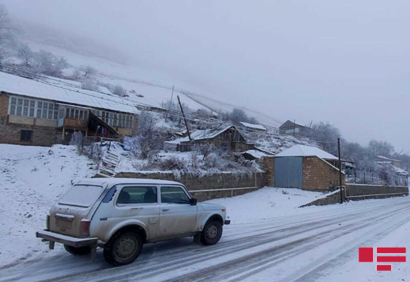 В этих районах Азербайджана выпал снег