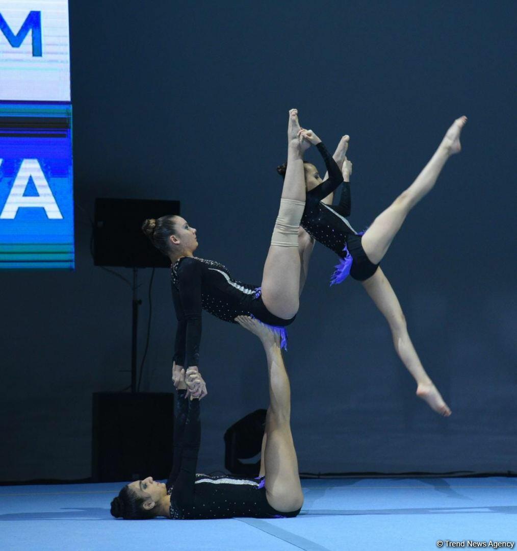 В Шеки стартовал второй день объединенных соревнований по гимнастическим дисциплинам