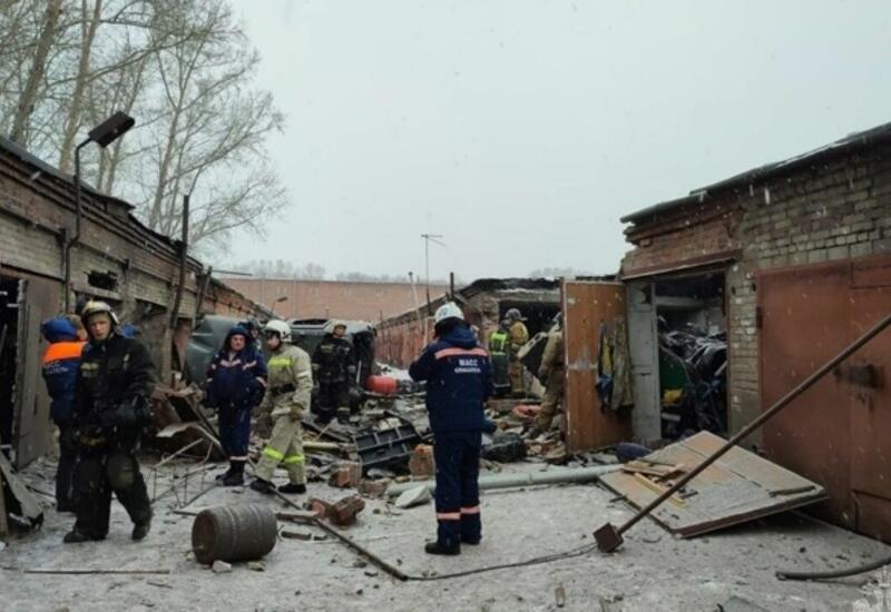Взрыв газа разрушил 10 гаражей в России