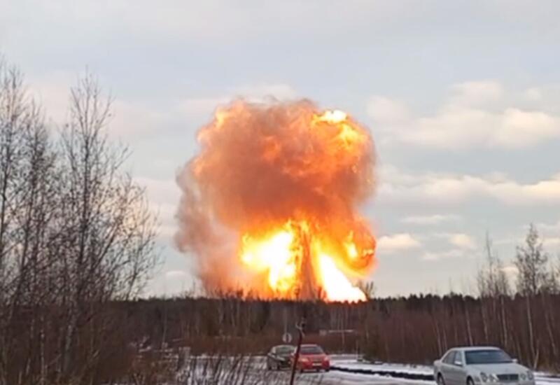 Крупный пожар на газопроводе в России