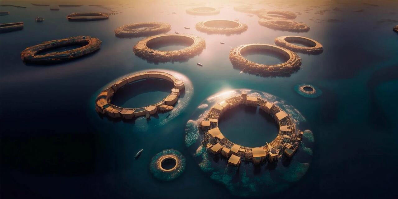 Показан проект гигантского города будущего на воде