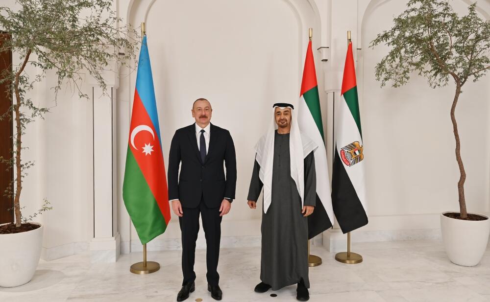 Состоялась встреча Президента Ильхама Алиева с Президентом ОАЭ шейхом Мухаммедом бен Заидом Аль Нахайяном