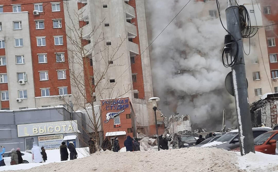 Момент взрыва газа в доме под Нижним Новгородом попал на