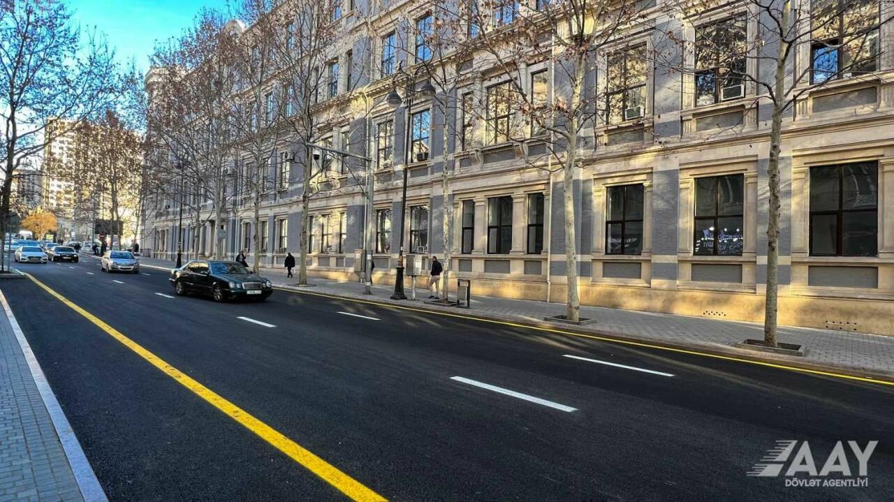 В Баку завершены ремонтные работы на участке дороги проспекта Азадлыг