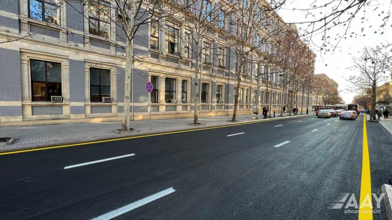 В Баку завершены ремонтные работы на участке дороги проспекта Азадлыг