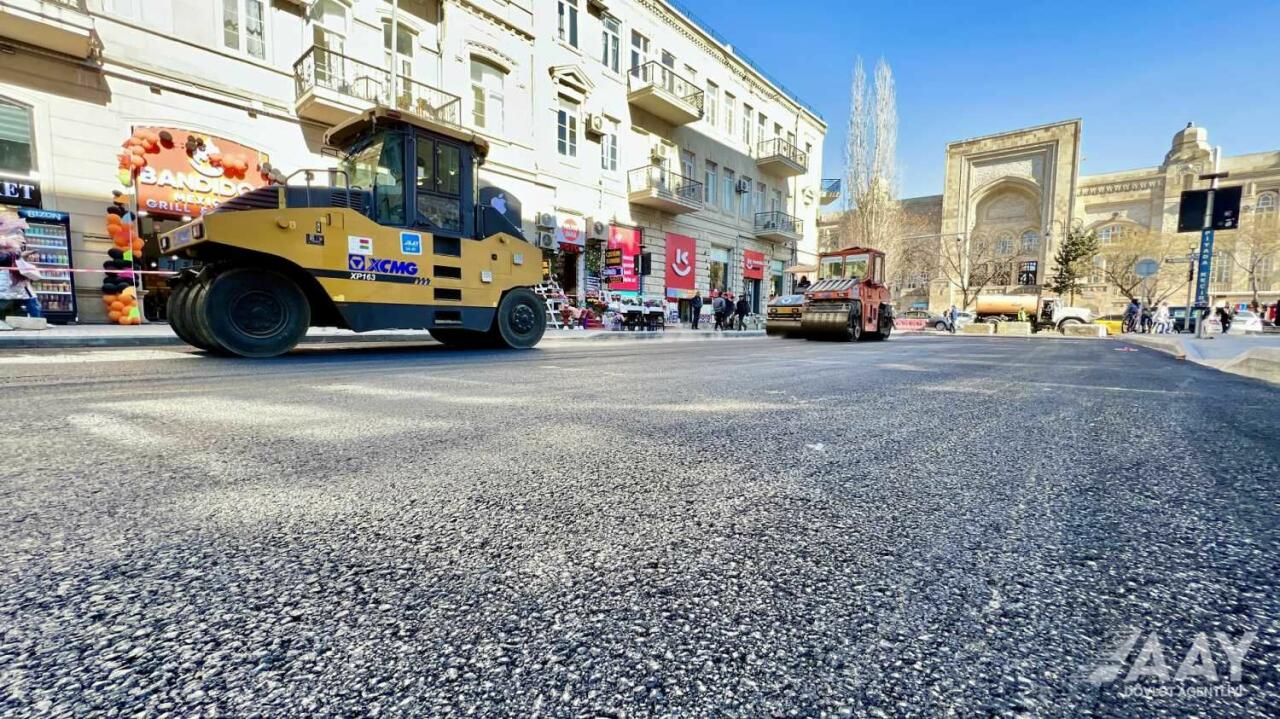 На этой улице Баку ограничено движение транспорта