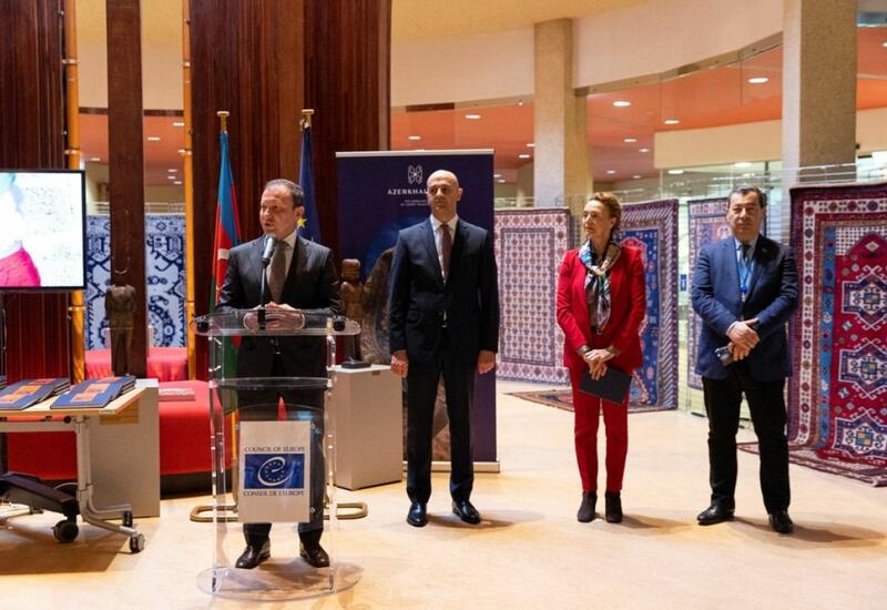 В штаб-квартире СЕ проходит выставка азербайджанских ковров