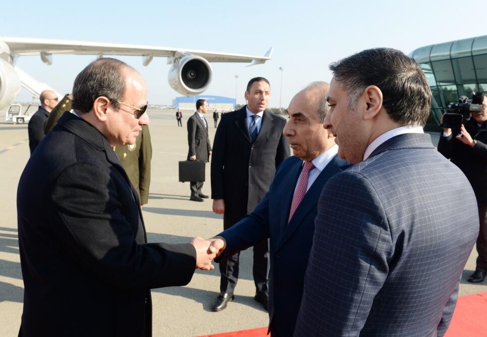 Президент Египта Абдул-Фаттах Ас-Сиси прибыл с визитом в Азербайджан